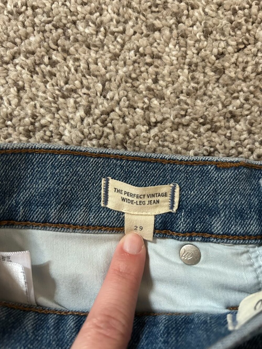 Madewell Perfect Vintage Wide Leg Jean- Size 29 - Picture 4 of 5